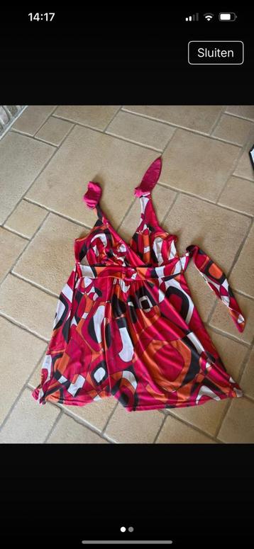 Tie up summer dress maat 44 lola lisa beschikbaar voor biedingen