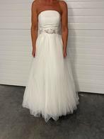 Trouwjurk + Poncho, Kleding | Dames, Ophalen of Verzenden, Zo goed als nieuw, Trouwjurk