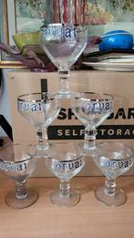 6 verres orval originaux, Verzamelen, Glas en Drinkglazen, Ophalen of Verzenden, Zo goed als nieuw