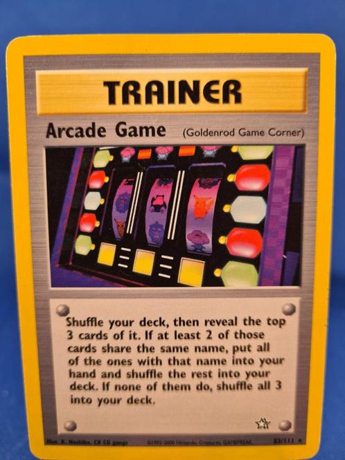Arcade Game 83/111 - Neo Genesis, Hobby en Vrije tijd, Verzamelkaartspellen | Pokémon, Zo goed als nieuw, Verzenden