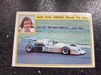 Sticker Panini Formule 1 Alex Dias Ribeiro March 772 Hart, Ophalen of Verzenden, Zo goed als nieuw, Auto of Motor