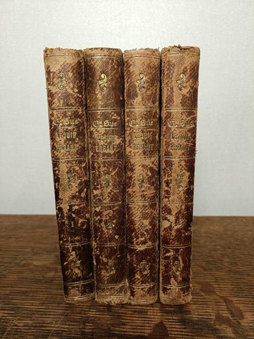 Le Juif Errant 1876 4 volumes, Eugène Sue., Boeken, Historische romans, Gelezen, Ophalen