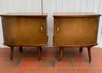 Vintage retro nachtkastjes, Ophalen, Gebruikt