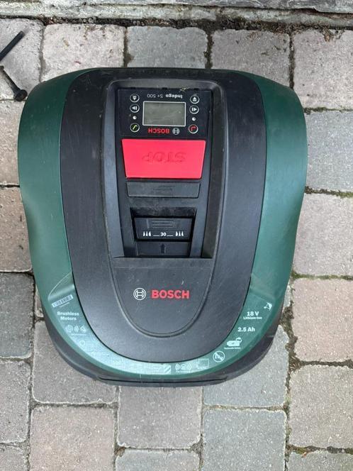 Bosch Indego S+ 500, Jardin & Terrasse, Tondeuses robotisées, Comme neuf, Moins de 20 cm, Avec capteur de pluie, Contrôlable via l'application