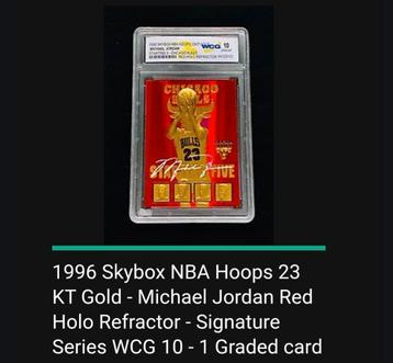 1996 Skybox NBA hoop 23Kt Gold michael Jordan beschikbaar voor biedingen