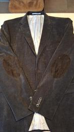 Donkergrijze herenvest in fijn ribfluweel Roy Robson., Ophalen, Maat 52/54 (L), Zwart, Zo goed als nieuw