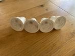 4 x Philips Hue White and Color Ambiance GU10 spots, Ophalen of Verzenden, Zo goed als nieuw, Plafondspot of Wandspot, Inbouw