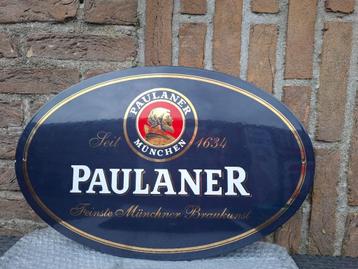 emaillebord Paulaner beschikbaar voor biedingen