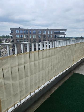 Balkon zonne/privacy scherm kleur creme 300x90, Tuin en Terras, Zonneschermen, Ophalen, Zo goed als nieuw