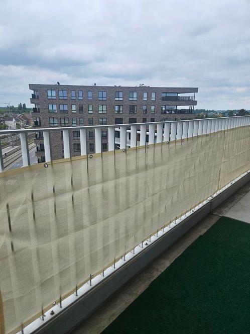 Balkon zonne/privacy scherm kleur creme 300x90, Tuin en Terras, Zonneschermen, Zo goed als nieuw, Ophalen
