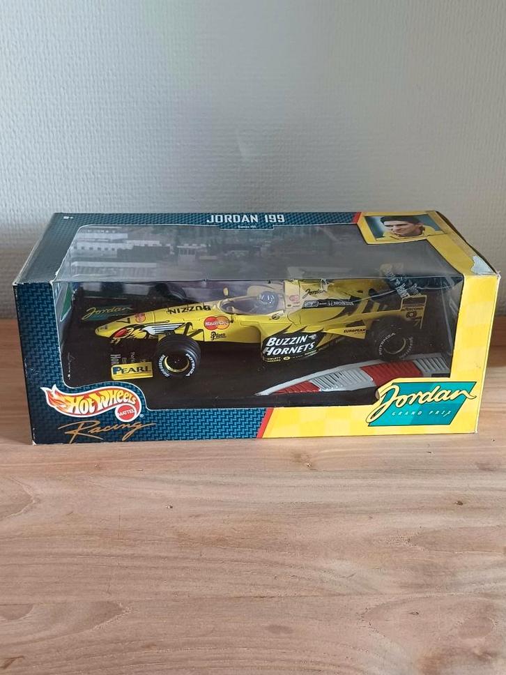 Hot Wheels 1/18 Jordan Mugen -Damon Hill 1999 Honda, Hobby en Vrije tijd, Modelauto's | 1:18, Nieuw, Auto, Hot Wheels, Ophalen