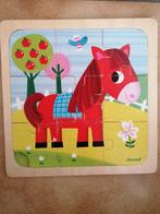 Houten puzzel paard Janod, Kinderen en Baby's, Speelgoed | Kinderpuzzels, Ophalen, Gebruikt