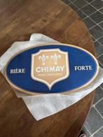 trappist Chimay reclame bord metaal biere forte, Enlèvement ou Envoi, Neuf, Panneau, Plaque ou Plaquette publicitaire, Autres marques