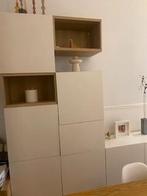 Meuble BESTA composition blanc/Chêne clair les 11 modules !, Ophalen, Zo goed als nieuw