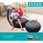 Intex Opblaasstoel met poef Ultra Lounge Relax, Ophalen of Verzenden, Ingebouwde pomp, Nieuw, 1-persoons