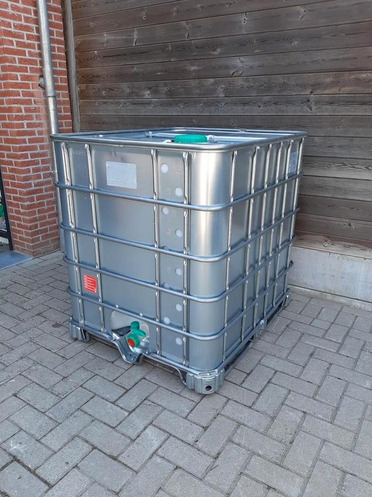 Anti algen galvaniseerde ibc 1000L watervaten nieuwstaat!, Tuin en Terras, Regentonnen, Zo goed als nieuw, Kunststof, 150 liter of meer