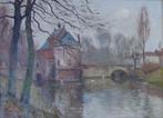 RENE DE BAUGNIES / BRUGGE / OLIEVERF DOEK / 58x73cm / KADER, Ophalen