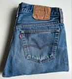 Regular jeans van het merk Levis 501., Kleding | Heren, W32 (confectie 46) of kleiner, Gedragen, Blauw, Lévis .
