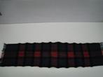 Sjaal, geruit rood en blauw, lengte 100cm x breedte 50cm., Ophalen of Verzenden, Sjaal