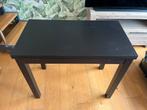 Uitschuifbaar klein bureau, IKEA, zwartbruin, Huis en Inrichting, Ophalen, Zo goed als nieuw, Bureau