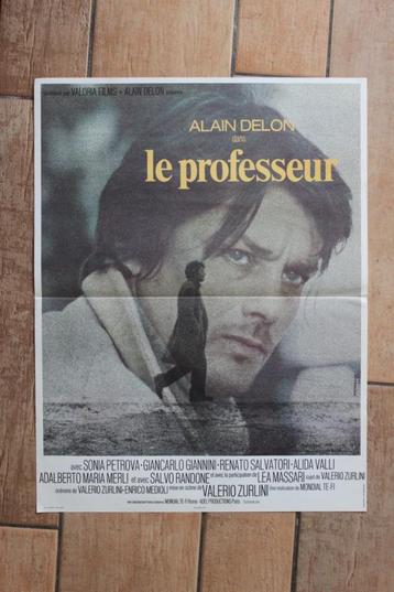 filmaffiche Alain Delon le professeur 1972 filmposter beschikbaar voor biedingen