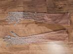 Handschoenen mesh huidskleur met strasse, Ophalen of Verzenden, Zo goed als nieuw
