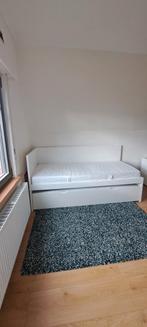 Ikea Malm bed 90x200 met logeerbed eventueel met matrassen, Huis en Inrichting, Slaapkamer | Complete slaapkamers, Ophalen, Gebruikt