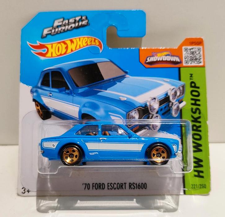 Hot Wheels '70 Ford Escort Mk1 RS1600 Fast & Furious (2015), Hobby en Vrije tijd, Modelauto's | Overige schalen, Ophalen of Verzenden