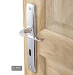 Nieuwe  verchroomde deurkruk set voor binnendeur, Doe-het-zelf en Bouw, Hang- en Sluitwerk, Ophalen of Verzenden, Nieuw, Chroom