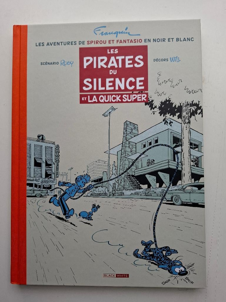 TL SPIROU LES PIRATES DU SILENCE BLACK & WHITE NEUF!, Livres, Une BD, Enlèvement ou Envoi, Neuf