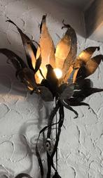 Applique murale brutaliste fleur fer forgé 90 cm signée, Enlèvement ou Envoi