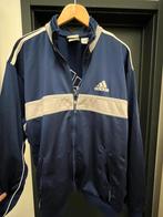 Retro Adidas teainingsvest, maat L, Ophalen, Maat 52/54 (L), Blauw, Zo goed als nieuw