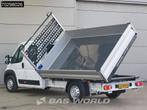 Opel Movano 140PK Driezijdige Kipper Dubbel Cabine Airco Cru, Auto's, Bestelwagens en Lichte vracht, Stof, Euro 6, 3000 kg, Wit