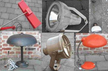 Tafellamp / bureaulamp / hanglamp / spot jaren 50/60/70 beschikbaar voor biedingen