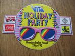 Sticker VTM Holiday Party Hasselt Marlboro Coca-Cola P&C Het, Verzamelen, Stickers, Ophalen of Verzenden, Nieuw, Overige typen