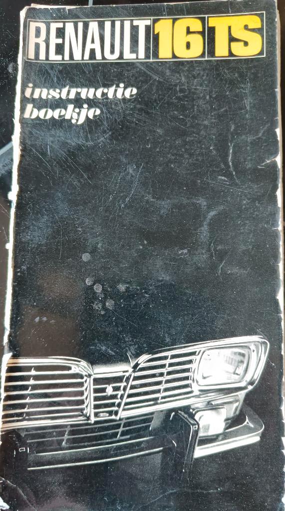 Instructieboekje Renault 16TS - 1969, Auto diversen, Handleidingen en Instructieboekjes, Ophalen