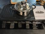Appareil à raclette  fondue et grillade 3 en 1 12 personnes, Enlèvement, Comme neuf