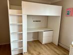 Lit mezzanine - Bureau IKEA 1 personne, Huis en Inrichting, Slaapkamer | Stapelbedden en Hoogslapers, 90 cm, Ophalen of Verzenden