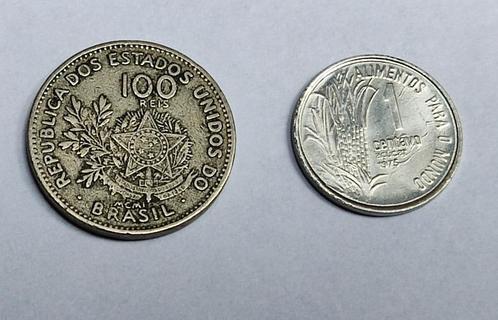 Braziliaanse munten 100 Reis, 1901+ herdenkingsmunt, Postzegels en Munten, Munten | Amerika, Losse munt, Ophalen of Verzenden