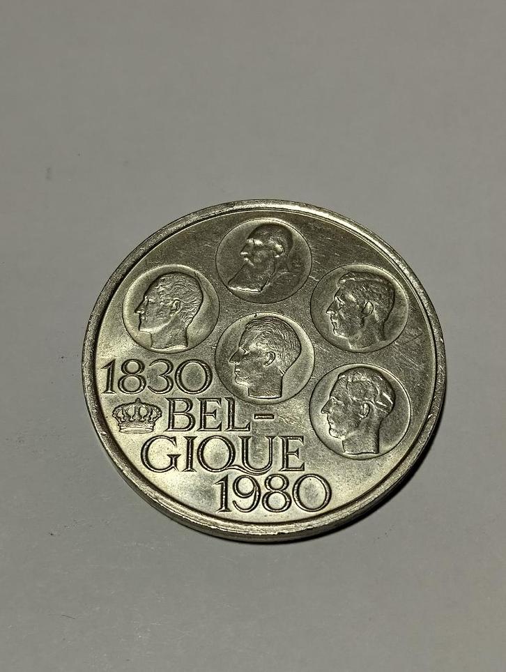 150 jaar Belgische onafhankelijkheid 500 FB 1830-1980, Postzegels en Munten, Munten | België, Zilver, Zilver, Ophalen
