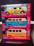 2 Volkswagen busjes en 1 Kever Flowerpower in boxen Nex, Ophalen of Verzenden, Nieuw