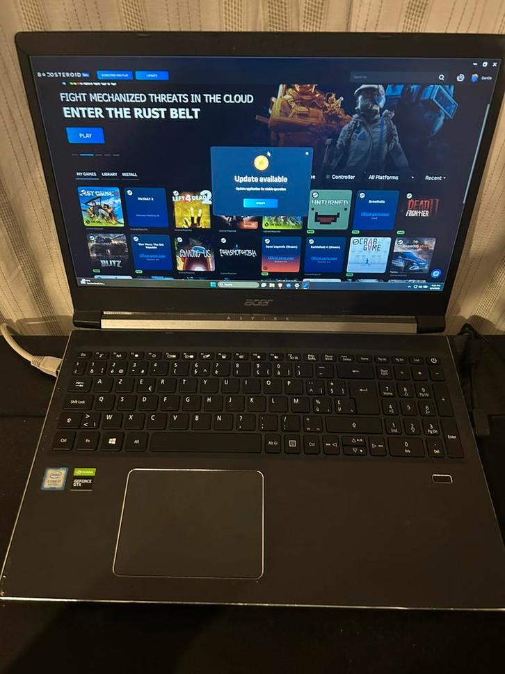 Acer Aspire A715-74G gaming/werk laptop, Computers en Software, Windows Laptops, Gebruikt, 15 inch, SSD, 2 tot 3 Ghz, 16 GB, Azerty