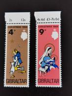 Gibraltar 1968 - Kerstmis met bladrand **, Postzegels en Munten, Ophalen of Verzenden, Overige landen, Postfris