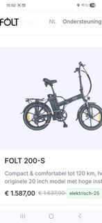 Folt bikes vouwfiets, Ophalen, Zo goed als nieuw