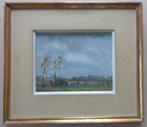 JACK GODDERIS / POLDERLANDSCHAP / OLIEVERF / 38x43cm / KADER, Antiek en Kunst, Ophalen of Verzenden