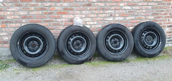 Winterband, Continental wintercontact ts850, 195/65/R15 T, Auto-onderdelen, Banden en Velgen, Velg(en), Winterbanden, Gebruikt