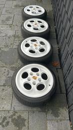 16 inch Porsche teledails met banden en adapters naar 4x100, Gebruikt, 16 inch, Banden en Velgen, Ophalen of Verzenden