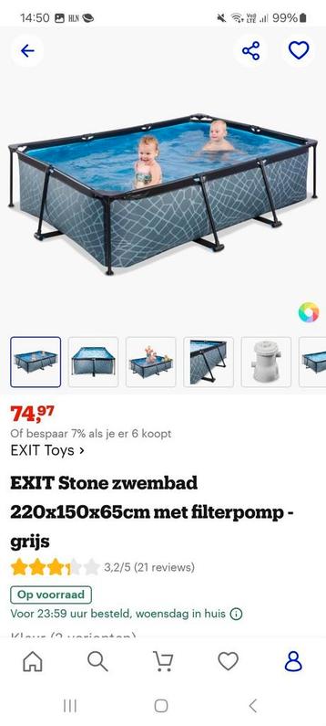 GROOT ZWEMBAD TE KOOP AF MEETING ZIE 1STE FOTO, Tuin en Terras, Zwembaden, Ophalen, Zo goed als nieuw
