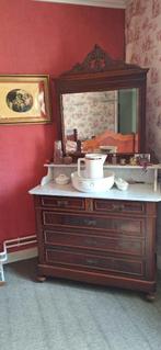 2 ANTIEKE WASTAFELMEUBEL, Huis en Inrichting, Ophalen, Gebruikt, Kersenhout, Met lade(s)