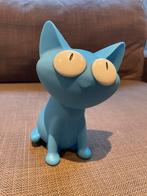 Spaarpot poes blauw, Ophalen, Zo goed als nieuw, Kunststof, Dier